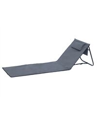 Strandliege/Strandmatte, faltbar, inkl. Tasche (anthrazit)