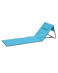 Strandliege/Strandmatte, faltbar, inkl. Tasche (hellblau)