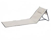 Strandliege/Strandmatte, faltbar, inkl. Tasche (beige)