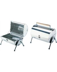 Edelstahl-Grilltonne, 50 x 38 x 17 cm (L x B x T)