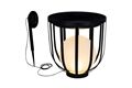  Beistelltisch mit LED Kugellampe