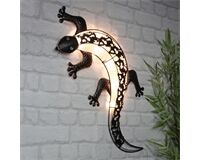 Solar Wandlicht Gecko mit 10 LED