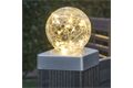  LED-Solar-Zaunbeleuchtung mit Crackle-Glas