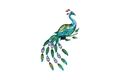  LED-Solar-Wandlicht, Pfau