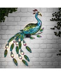 LED-Solar-Wandlicht, Pfau