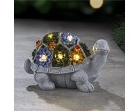 Solarbeleuchtete Schildkrötenstatue