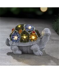 Solarbeleuchtete Schildkrötenstatue
