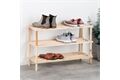  Schuhregal mit 3 Böden, aus Holz