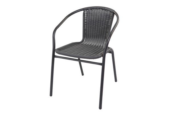 Rattan Bistro-Stuhl, ca. 53 x 60 x 73 cm