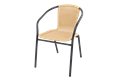  Rattan Bistro-Stuhl, ca. 53 x 60 x 73 cm