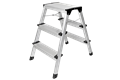  Aluminium Trittleiter, 2 x 3 Stufen