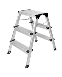 Aluminium Trittleiter, 2 x 3 Stufen