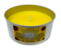 Citronella-Kerze in Alu-Dose 140 g, 8 h, Ø 9,5 cm