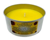 Citronella-Kerze in Alu-Dose 140 g, 8 h, Ø 9,5 cm