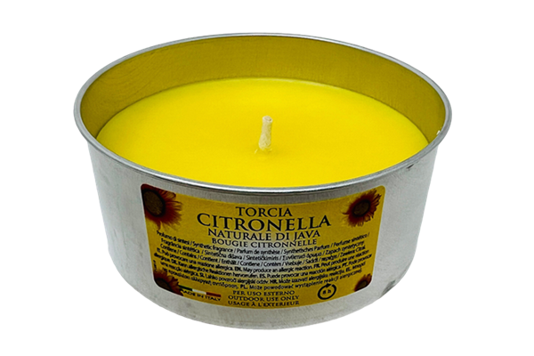  Citronella-Kerze in Alu-Dose 140 g, 8 h, Ø 9,5 cm