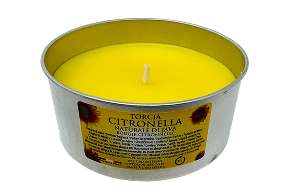  Citronella-Kerze in Alu-Dose 140 g, 8 h, Ø 9,5 cm
