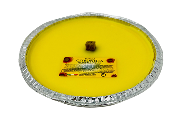  Citronella-Kerze in Alu-Schale,160 g, 8h, Ø 15,5cm