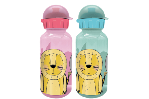  Kindertrinkflasche, Zootiere, 370 ml