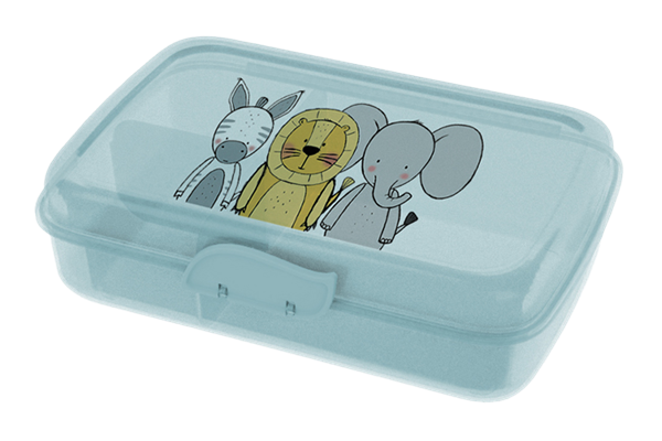  Lunchbox, 3 Freunde (Zoo), mit Trennfach