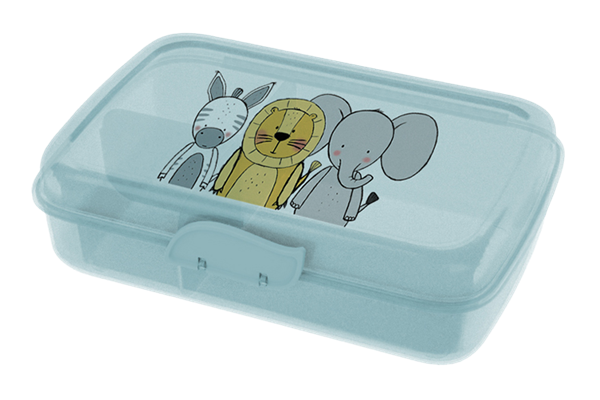  Lunchbox, 3 Freunde (Zoo), mit Trennfach