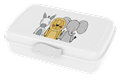  Lunchbox, 3 Freunde (Zoo), mit Trennfach
