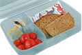 Lunchbox, 3 Freunde (Zoo), mit Trennfach