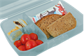  Lunchbox, 3 Freunde (Zoo), mit Trennfach