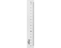 STYLEX Lineal, Kunststoff, transparent, 15 cm