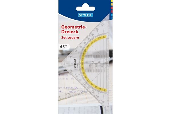 STYLEX Geodreieck, 16 cm