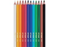 STYLEX Buntstifte, Dreikant, Jumbo, 12 Stück