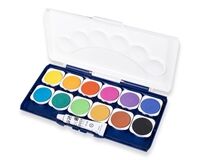 STYLEX Deckfarbkasten, 12 Farben