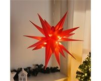 LED-Weihnachtsstern, rot, ca. Ø 56 cm (rot)