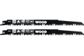  Säbel-Sägeblatt, Holz, weich, 240 mm, 2 St.