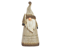 Nikolaus mit Glitter, 6 x 16 x 5 cm (champagner)