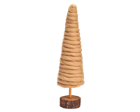Tannenbaum Ø 9 x 35, Kunststoff, Wolle (beige)