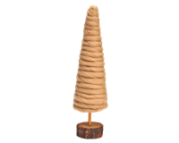 Tannenbaum Ø 9 x 35, Kunststoff, Wolle (beige)