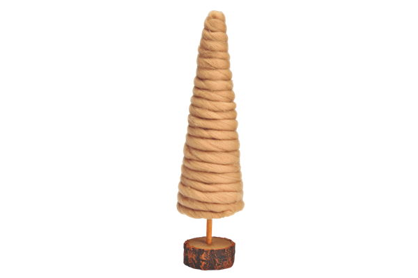  Tannenbaum Ø 9 x 35, Kunststoff, Wolle