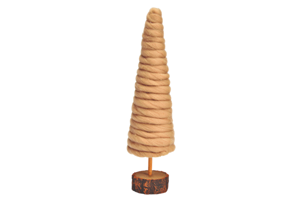 Tannenbaum Ø 9 x 35, Kunststoff, Wolle