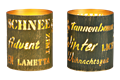  Windlicht mit Schriftzügen Weihnachten