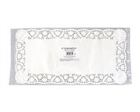 Tortenspitzen, rechteckig, 20 x 40 cm (weiß)