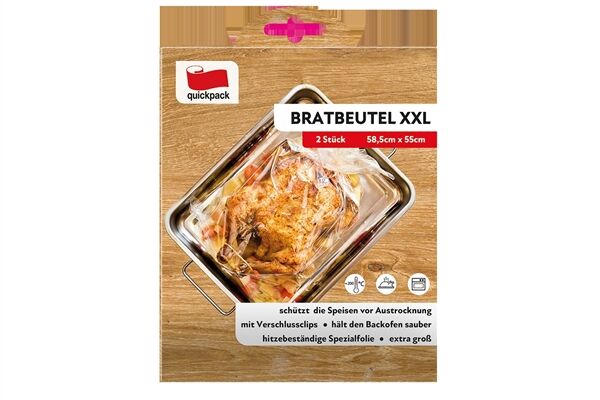  Bratbeutel XXL, 58,5 x 55 cm, mit Eurolochung