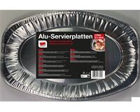 Alu-Servierplatten, 22 x 35 cm, 5 Stück (silber)
