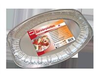 Alu-Servierplatten, 29 x 45 cm, 3 Stück (silber)