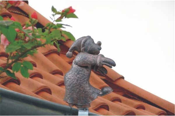  Dachrinnenfigur Schlafwandler, 19 x 10 x 38 cm