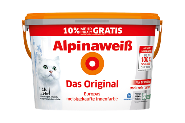 Alpinaweiß Das Original, 10 L + 10 % gratis
