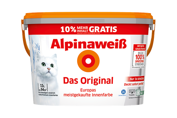 Alpinaweiß Das Original, 10 L + 10 % gratis