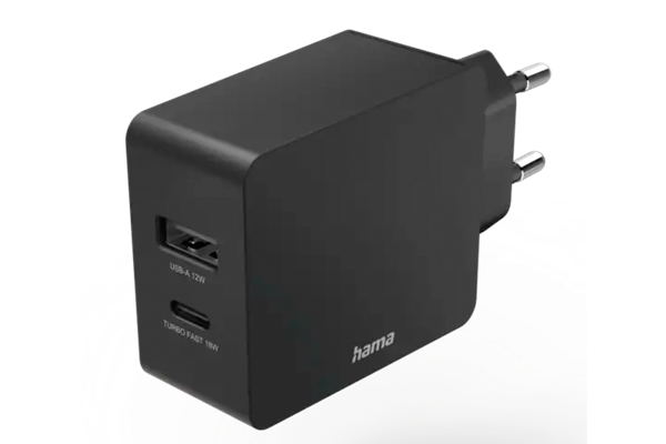  Ladegerät, USB-C (PD/QC) + USB-A, 30 W