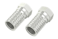  F-Stecker, 6,5 mm, schraubbar - 2 Stück