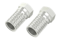  F-Stecker, 8,0 mm, schraubbar - 2 Stück