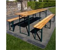 Bierzeltgarnitur, faltbar, 198 cm lang